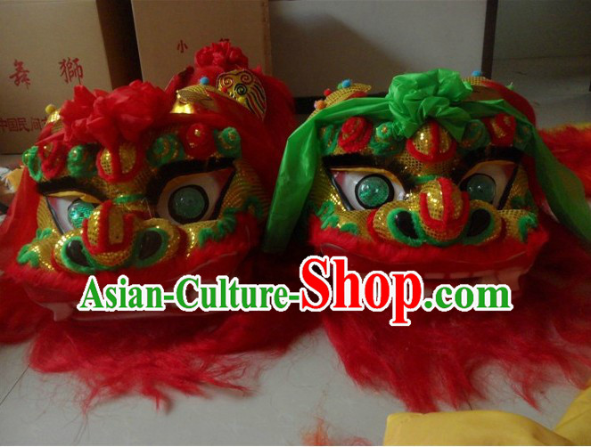 Chinese Traditional Northern Lion Dancing Head