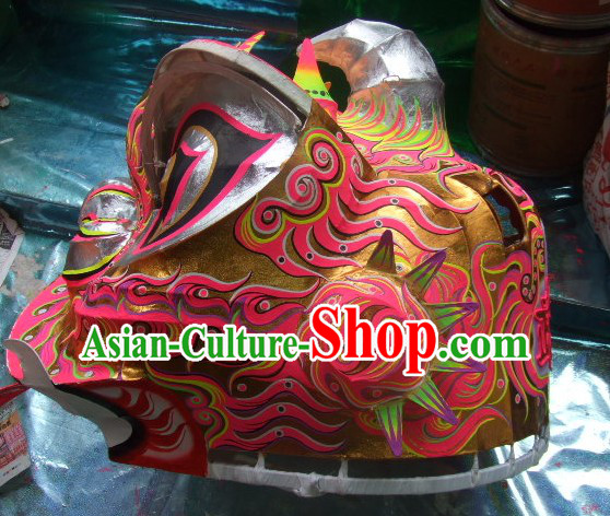 Top Chinese Classic 100_ Natural Long Futsan Style Lion Dance Costumes Complete Set