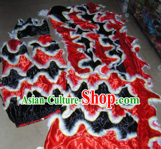 Chinese Traditional Lion Body Costumes Pants Claws Set