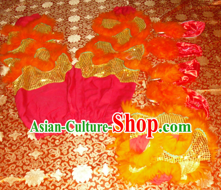 Top Asian Chinese Lion Dance Troupe Performance Suppliers 2 Pairs of Pants and Claws