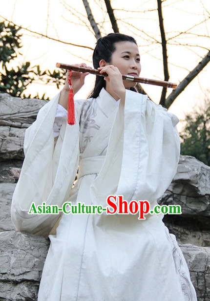 Ancient Chinese Clothing Dress Garment and Hair Accessories Complete Set for Women