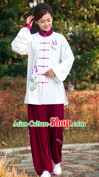 Tai Chi Pants Tai Chi Suit Apparel Suits Attire Robe Kung Fu Costume Chinese Kungfu Jacket Wear Dress Uniform Clothing Taijiquan Shaolin Chi Gong Taichi Suits