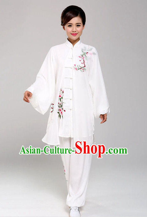 Top Tai Chi Uniforms Pants Tai Chi Suit Apparel Suits Attire Robe Kung Fu Costume Chinese Kungfu Jacket Wear Dress Uniform Clothing Taijiquan Shaolin Chi Gong Taichi Suits for Men Women Kids