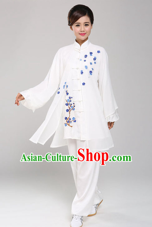 Top Tai Chi Uniforms Pants Tai Chi Suit Apparel Suits Attire Robe Kung Fu Costume Chinese Kungfu Jacket Wear Dress Uniform Clothing Taijiquan Shaolin Chi Gong Taichi Suits for Men Women Kids