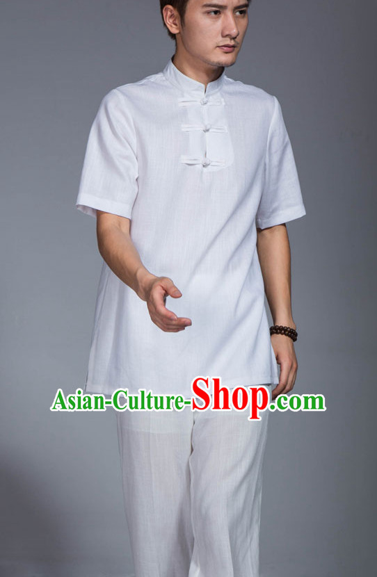 Top Tai Chi Uniforms Pants Tai Chi Suit Apparel Suits Attire Robe Kung Fu Costume Chinese Kungfu Jacket Wear Dress Uniform Clothing Taijiquan Shaolin Chi Gong Taichi Suits for Men Women Kids