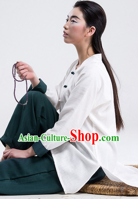 Top Tai Chi Uniforms Pants Tai Chi Suit Apparel Suits Attire Robe Kung Fu Costume Chinese Kungfu Jacket Wear Dress Uniform Clothing Taijiquan Shaolin Chi Gong Taichi Suits for Men Women Kids