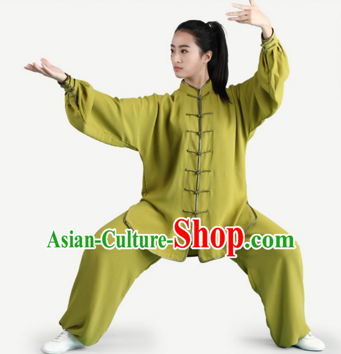 Top Tai Chi Uniforms Pants Tai Chi Suit Apparel Suits Attire Robe Kung Fu Costume Chinese Kungfu Jacket Wear Dress Uniform Clothing Taijiquan Shaolin Chi Gong Taichi Suits for Men Women Kids