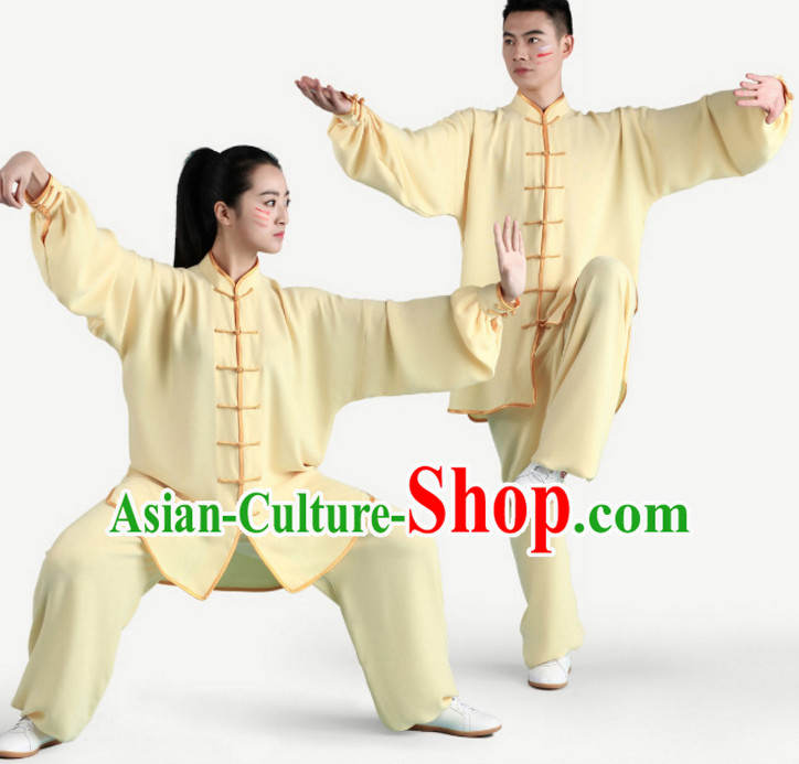 Top Tai Chi Uniforms Pants Tai Chi Suit Apparel Suits Attire Robe Kung Fu Costume Chinese Kungfu Jacket Wear Dress Uniform Clothing Taijiquan Shaolin Chi Gong Taichi Suits for Men Women Kids