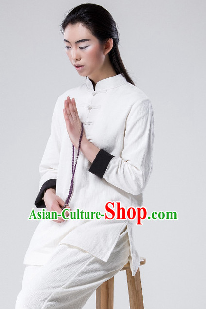 Top Tai Chi Uniforms Pants Tai Chi Suit Apparel Suits Attire Robe Kung Fu Costume Chinese Kungfu Jacket Wear Dress Uniform Clothing Taijiquan Shaolin Chi Gong Taichi Suits for Men Women Kids