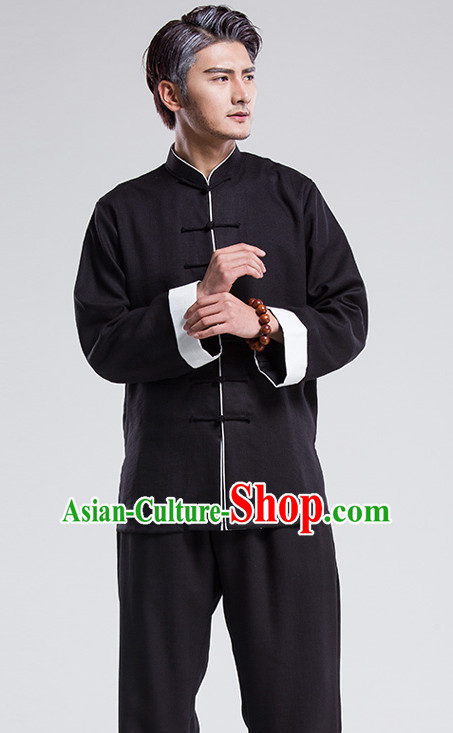 Top Tai Chi Uniforms Pants Tai Chi Suit Apparel Suits Attire Robe Kung Fu Costume Chinese Kungfu Jacket Wear Dress Uniform Clothing Taijiquan Shaolin Chi Gong Taichi Suits for Men Women Kids