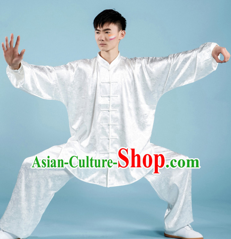 Top Tai Chi Uniforms Pants Tai Chi Suit Apparel Suits Attire Robe Kung Fu Costume Chinese Kungfu Jacket Wear Dress Uniform Clothing Taijiquan Shaolin Chi Gong Taichi Suits for Men Women Kids