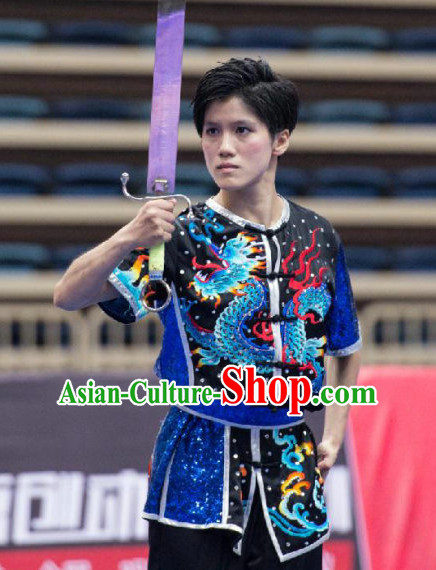 Top Kung Fu Competition Uniforms Pants Suit Taekwondo Apparel Karate Suits Attire Robe Championship Costume Chinese Kungfu Jacket Wear Dress Uniform Clothing Taijiquan Shaolin Chi Gong Taichi Suits for Men Women Kids