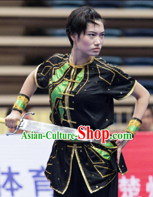 Top Kung Fu Competition Uniforms Pants Suit Taekwondo Apparel Karate Suits Attire Robe Championship Costume Chinese Kungfu Jacket Wear Dress Uniform Clothing Taijiquan Shaolin Chi Gong Taichi Suits for Men Women Kids