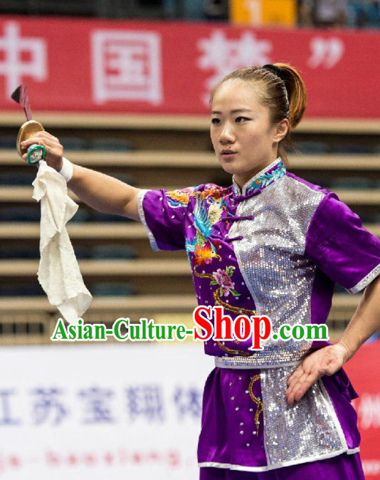 Top Kung Fu Competition Championship Uniforms Pants Suit Taekwondo Apparel Karate Suits Attire Robe Championship Costume Chinese Kungfu Jacket Wear Dress Uniform Clothing Taijiquan Shaolin Chi Gong Taichi Suits for Men Women Kids