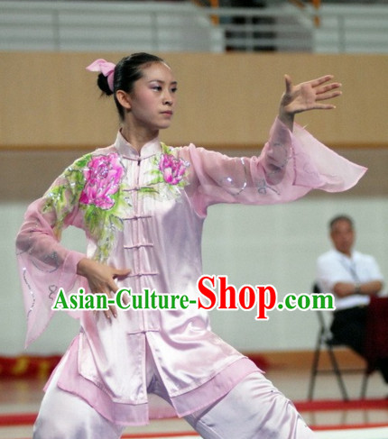 Top Kung Fu Competition Championship Uniforms Pants Suit Taekwondo Apparel Karate Suits Attire Robe Championship Costumes for Men Women Children