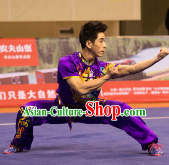 Top Kung Fu Competition Championship Uniforms Pants Suit Taekwondo Apparel Karate Suits Attire Robe Championship Costumes for Men Women Children