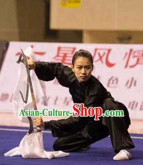 Top Kung Fu Competition Championship Uniforms Pants Suit Taekwondo Apparel Karate Suits Attire Robe Championship Costumes for Men Women Children