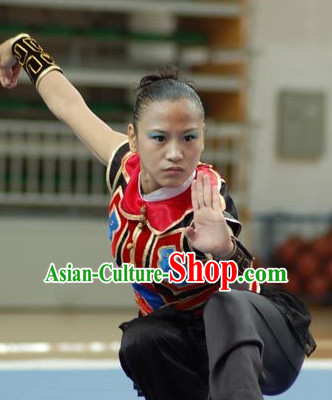 Top Kung Fu Competition Championship Uniforms Pants Suit Taekwondo Apparel Karate Suits Attire Robe Championship Costumes for Men Women Children