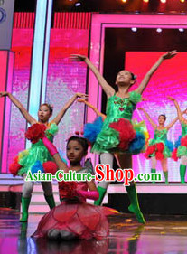 Chinese Traditional Big Events Enetertainment Dance Dress Dancewear Costumes Dancer Costumes Dance Costumes Chinese Dance Clothes Traditional Chinese Clothes Complete Set for Kids