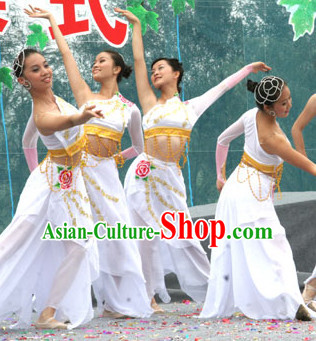 Chinese Stage Folk Dancing Dancewear Costumes Dancer Costumes Dance Costumes Chinese Dance Clothes Traditional Chinese Clothes Complete Set for Women Kids