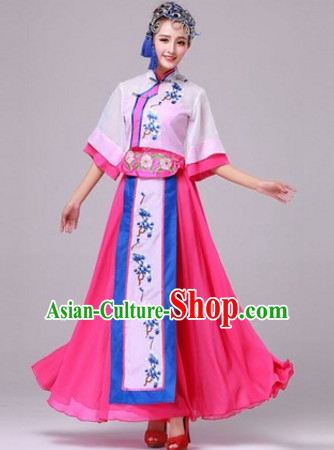Chinese Stage Minority Ethnic Dancewear Costumes Dancer Costumes Dance Costumes Chinese Dance Clothes Traditional Chinese Clothes Complete Set for Women Children