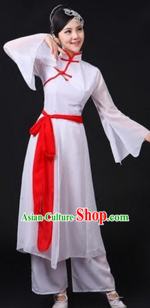 Chinese Traditional Stage Mandarin Dance Dancewear Costumes Dancer Costumes Dance Costumes Clothes and Headdress Complete Set for Women