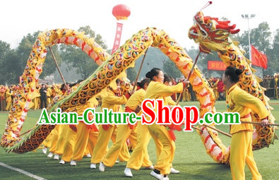 Colorful Rainbow Competition and Parade Dragon Dancing Equipment Complete Set