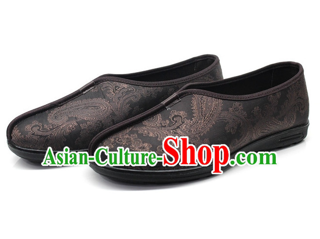 Top Black Chinese Traditional Tai Chi Shoes Kung Fu Shoes Martial Arts Shoes