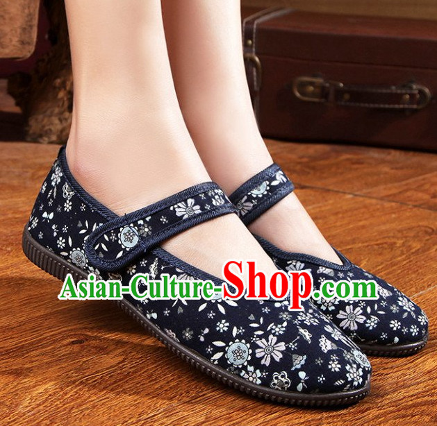 Top Chinese Traditional Tai Chi Shoes Kung Fu Shoes Martial Arts Fabric Shoes for Women
