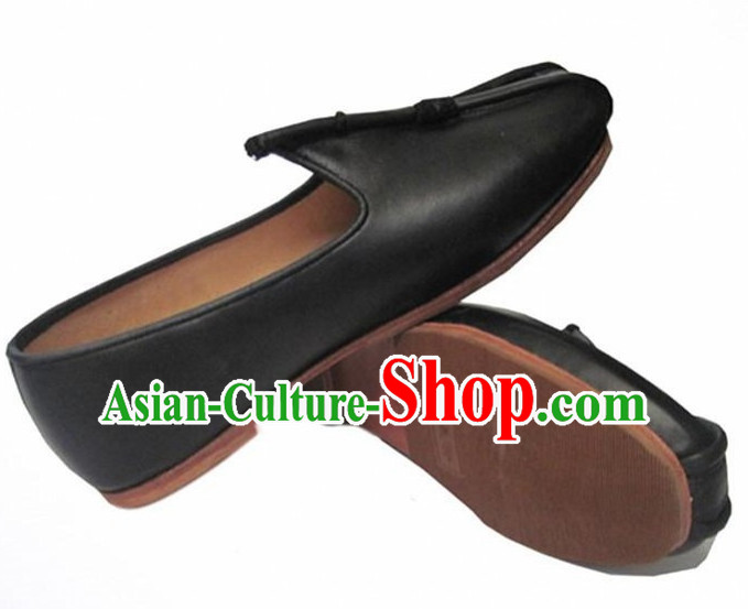Top Chinese Classic Traditional Leather Kungfu Master Tai Chi Shoes Kung Fu Shoes Martial Arts Shoes for Women