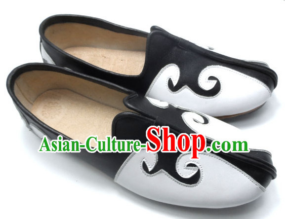 Top Chinese Classic Traditional Kungfu Master Tai Chi Shoes Kung Fu Shoes Martial Arts Leather Shoes