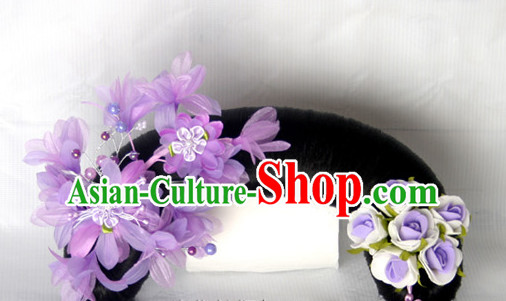 Chinese Qing Dynasty Classical Manchu Hair Jewelry Headwear Headdress