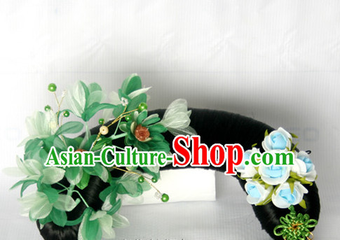 Chinese Qing Dynasty Classical Manchu Hair Jewelry Headwear Headdress