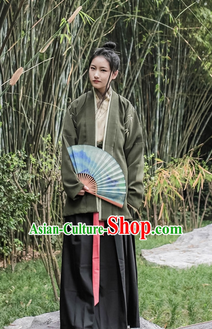 Traditional Asian Chinese Hanfu Garment Han Fu Clothes for Men or Women