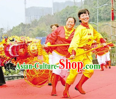 Chinese Dragon Dancer Uniform Clothes Dance Costumes Complete Set for Men or Women