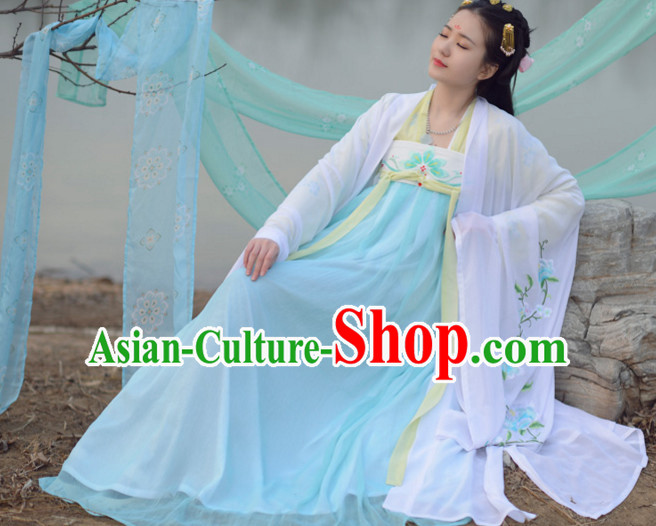 Top Chinese Tang Dynasty Hanfu Clothing Chinese Hanfu Costume Hanfu Dress Ancient Chinese Costumes Complete Set for Women Girls Children