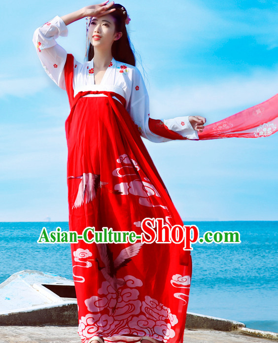 Top Chinese Tang Dynasty Hanfu Clothing Chinese Hanfu Costume Hanfu Dress Ancient Chinese Costumes Complete Set for Women Girls Children