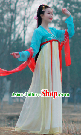 Top Chinese Tang Dynasty Beauty Hanfu Clothing Chinese Hanfu Costume Hanfu Dress Ancient Chinese Costumes Complete Set for Women Girls Children