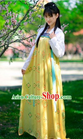 Top Chinese Tang Dynasty Beauty Hanfu Clothing Chinese Hanfu Costume Hanfu Dress Ancient Chinese Costumes Complete Set for Women Girls Children