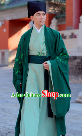 Top Chinese Han Dynasty Male Hanfu Clothing Chinese Hanfu Costume Hanfu Dress Ancient Chinese Costumes and Hat Complete Set for Men Boys Children