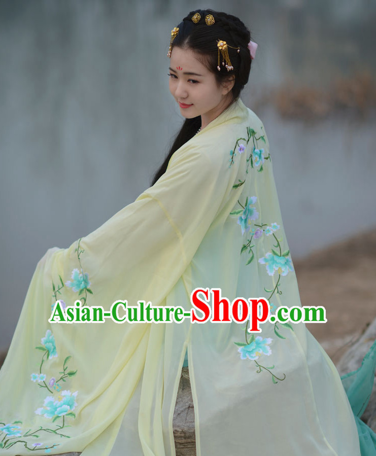 Top Chinese Tang Dynasty Beauty Hanfu Clothing Chinese Hanfu Costume Hanfu Dress Ancient Chinese Costumes and Hat Complete Set for Women Girls Children