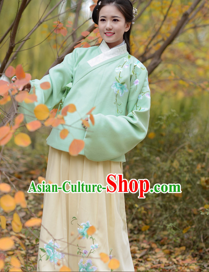 Top Chinese Ming Dynasty Beauty Hanfu Clothing Chinese Hanfu Costume Hanfu Dress Ancient Chinese Costumes and Hat Complete Set for Women Girls Children