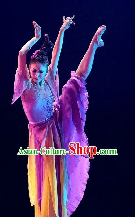 Chinese Classical Dance Costumes Complete Set for Women