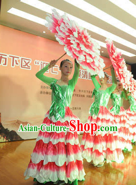 Professional Stage Performance Peony Flower Dancing Costumes Dance Costume for Women