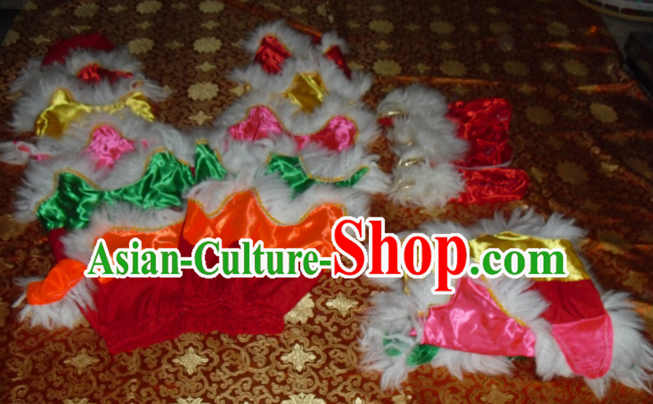 Top Asian Chinese Troupe Performance 2 Pairs of Lion Dance Pants and Claws