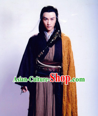Chinese Ancient Style Yang Guo Shen Diao Xia Lv Drama Costumes Complete Set for Men