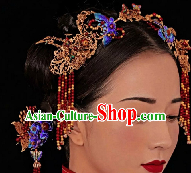 Top Chinese Traditional Wedding Headpieces Hair Jewelry Hair Clasp Hairpins