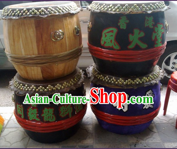 24 Inches Custom Made Big Lion Dance Wooden Drum