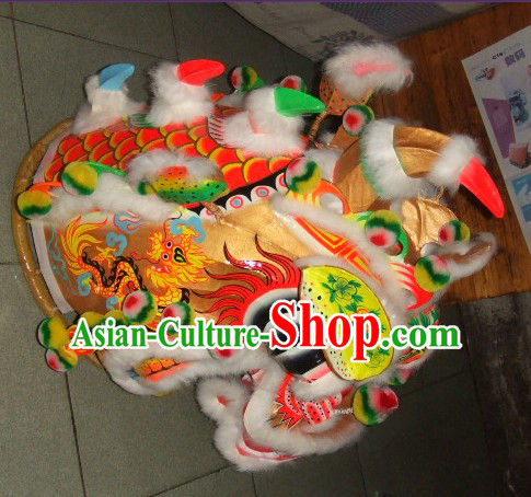 Top Chinese Traditional Handmade Kylin Dancing Costumes Complete Set