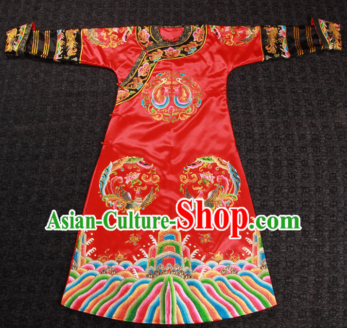 Top Chinese Ancient Bridal Wedding Dresses Complete Set for Women Brides